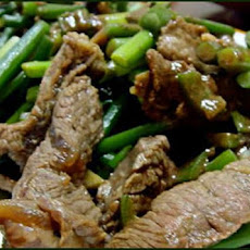 Beef & Garlic Scapes Stir Fry