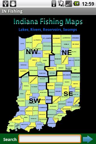 Indiana Fishing Maps - 5.5K