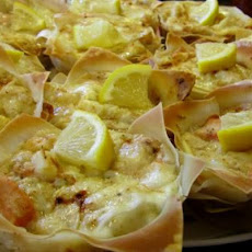 Lasagna Cupcakes Wih Seafood