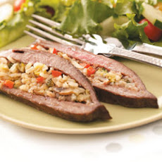 Rice-Stuffed Flank Steak Recipe