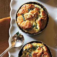 Spinach and Parmesan Soufflés