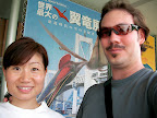 Aya and Jason at the Pterosaur Exhibition 02