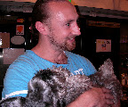 UK Mike with the calm Schnauzer