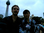 Jason and Aya at Yokohama Hanabi/Fireworks 2008 -- 01
