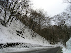 What most roads looked like in Gunma, nice and snowy