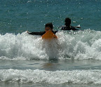 Aya surfing at Izu 04