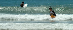 Aya surfing at Izu 11