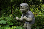 What this statues means I don't know, fight? newspaper time? tongue out?