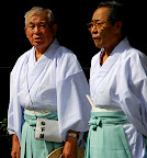 Two senior ojisans of the Shinjuku Autumnal Equinox festival 2008