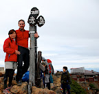 Aya and Jason upon the summit of Akadake
