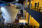 A sweeping view of the multiple floors and lobby of The National Art Center, Tokyo