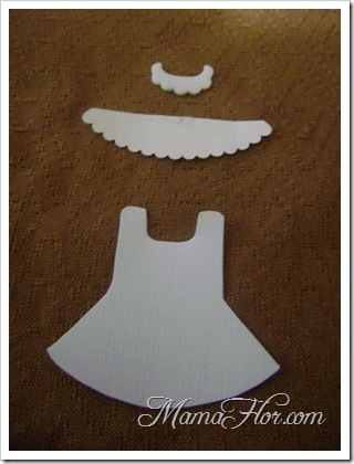 Recordatorio para baby shower : Vestido de niña - Manualidades ...