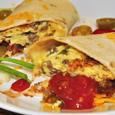 Maple Sausage Breakfast Burritos