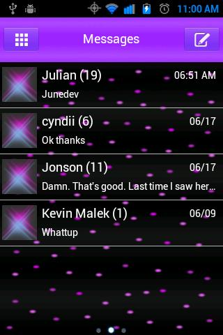 Purple Passion Go SmS Theme