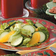 Orange-Cucumber Lettuce Salad