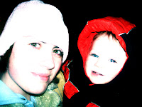 Sleddin &ndash; Sara and Sammy hang out in the Durango to keep warm. What beautiful eyes they have!