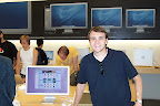 At the brand new Apple Store in Manhattan, NYC, in 2004.