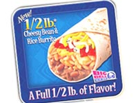 taco bell cheesy bean and rice burrito menu picture