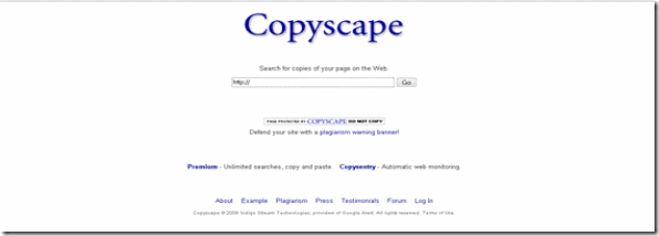 Sitio de CopyScape