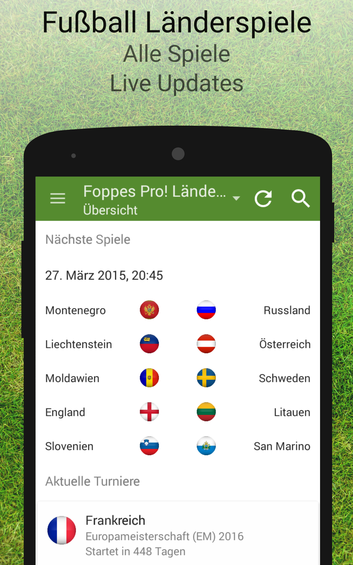 Android application Foppes Pro! Soccer Tournaments screenshort