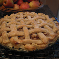 Apple Walnut Custard Pie