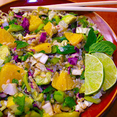 A New Year's lentil salad