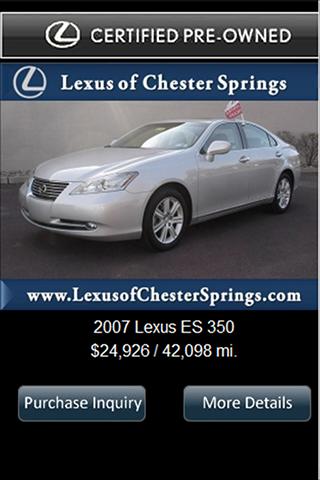 【免費交通運輸App】Lexus of Chester Springs-APP點子