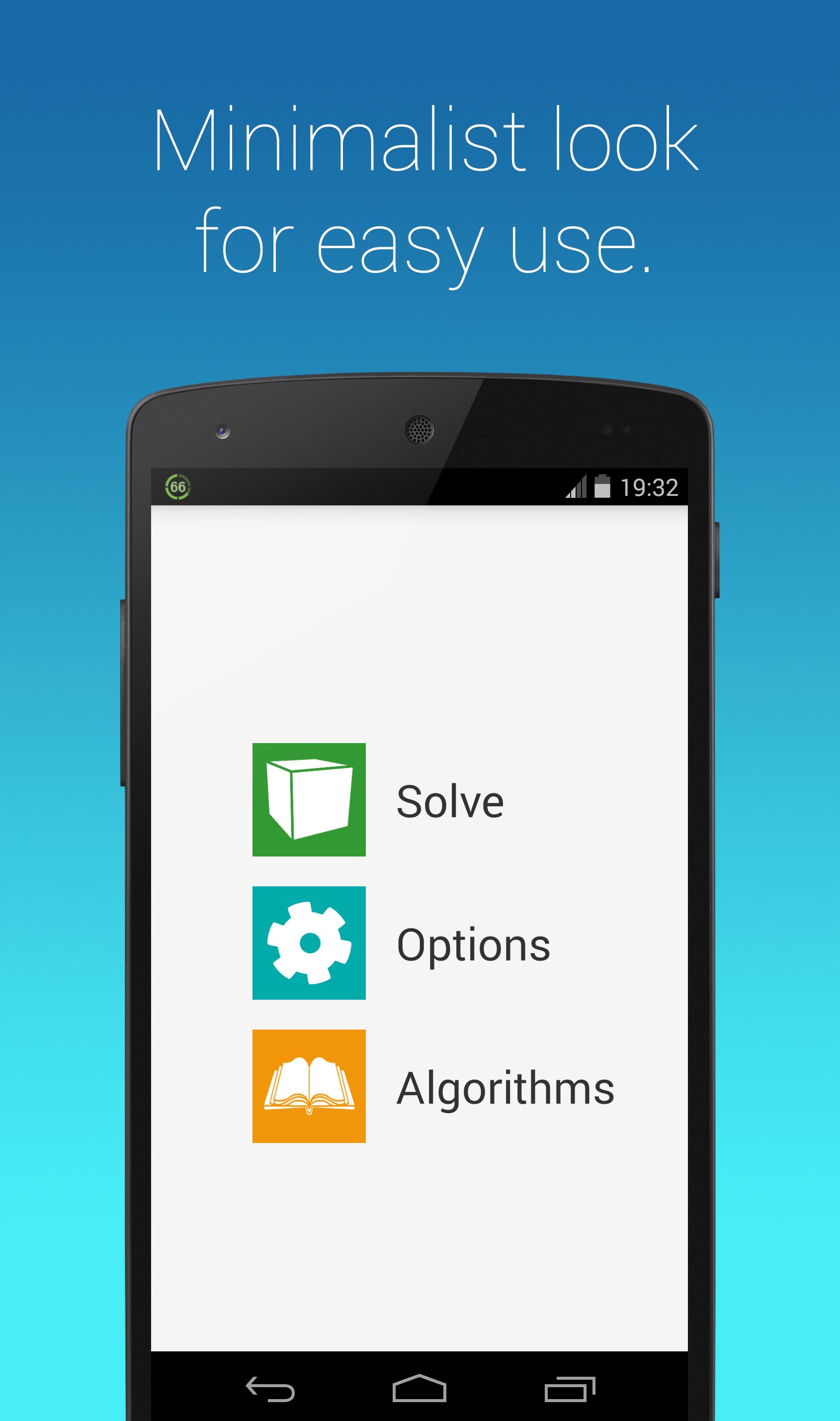 Android application Rubiks Cube Fridrich Solver screenshort