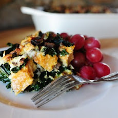 Sausage-Kale Strata