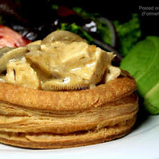 Chicken Avocado and Mushroom Vol-Au-Vents
