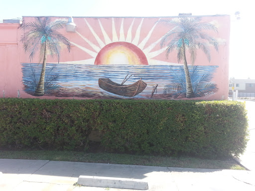 Las Palmas Cafe Wall Mural