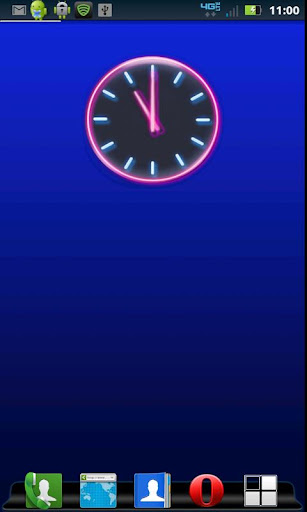 Neon Pink Clock