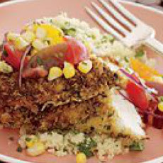 Pan-Fried Chicken with Fresh Tomato-and-Corn Salsa