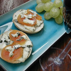 Saga Blue and Apricot Pizzettes