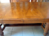 Comedor Madera Fina Con 6 Sillas Y Vitrina