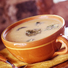Corn-Poblano Soup with Salsa Verde