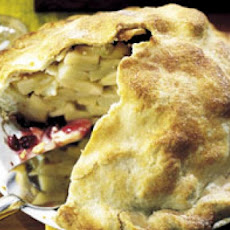 Cranberry-Ribbon Apple Pie