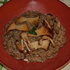 Mushroom, Goat Cheese and Brown Rice Risotto