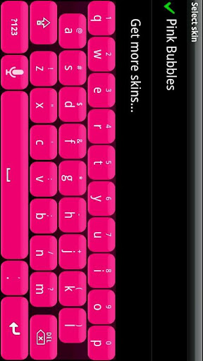 【免費個人化App】Pink Bubble HD Keyboard Skin-APP點子