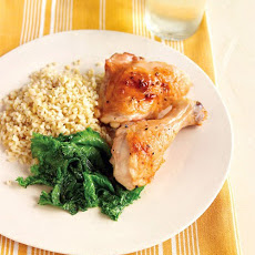 Roasted Paprika Chicken with Greens and Grains