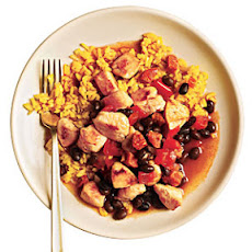 Rice and Beans with Chicken and Chorizo