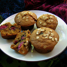 Raspberry Multigrain Muffins