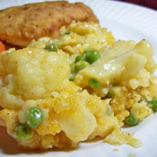 Cauliflower and Peas Au Gratin