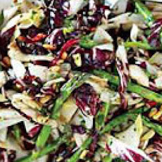 Wilted Radicchio, Endive and Asparagus Salad