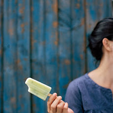 Honeydew-and-Cream Ice Pops with Pistachios