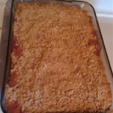 Rhubarb-Peach Crisp
