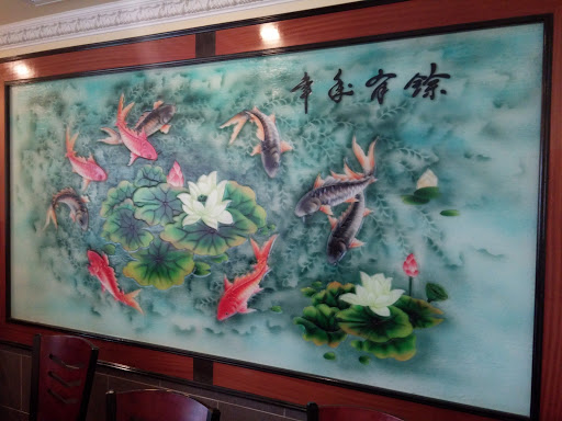 锦鲤池餐厅艺术品