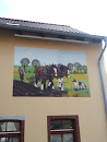 Wandkunst Landgasthof Barkow