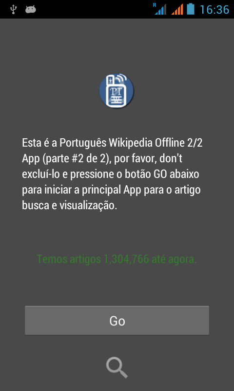 Android application Português Wikipedia Offline 2 screenshort