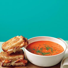 Tomato Soup with Bacon Grilled Cheese